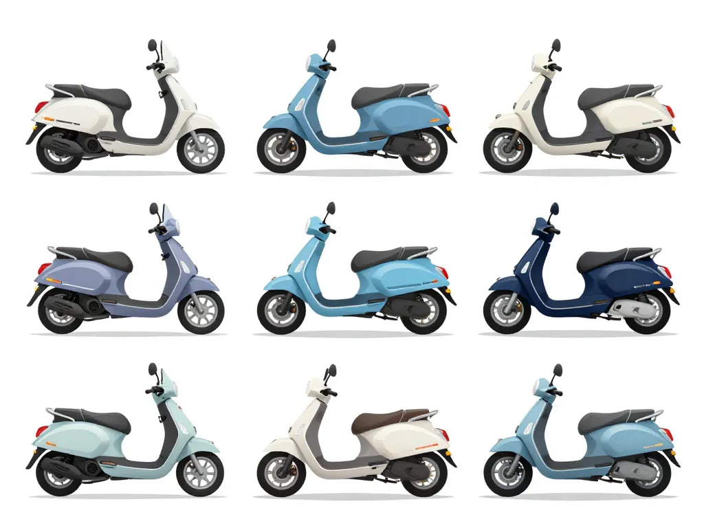 Diagramme comparatif des modèles de scooter zip neuf et occasion