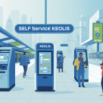 illustration self service keolis ambiance urbaine voyageurs digitaux