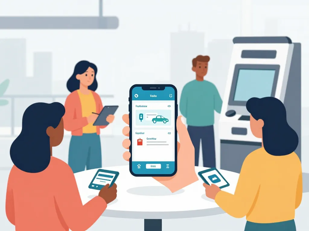 illustration self service keolis outils numériques et automates