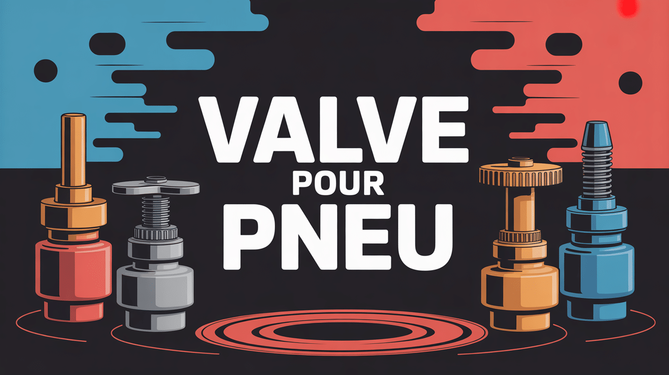 Illustration valve pour pneu Schrader Presta Dunlop