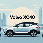 Illustration Volvo XC40 dans un environnement scandinave