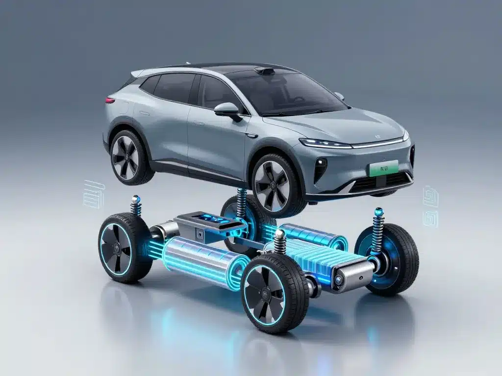 Yangwang U8 SUV schéma moteurs électriques haute technologie