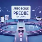 Auto-école en ligne pour le permis B : théorie et pratique avec voiture Simone