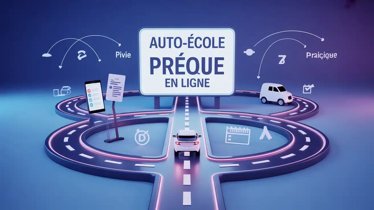 Auto-école en ligne pour le permis B : théorie et pratique avec voiture Simone