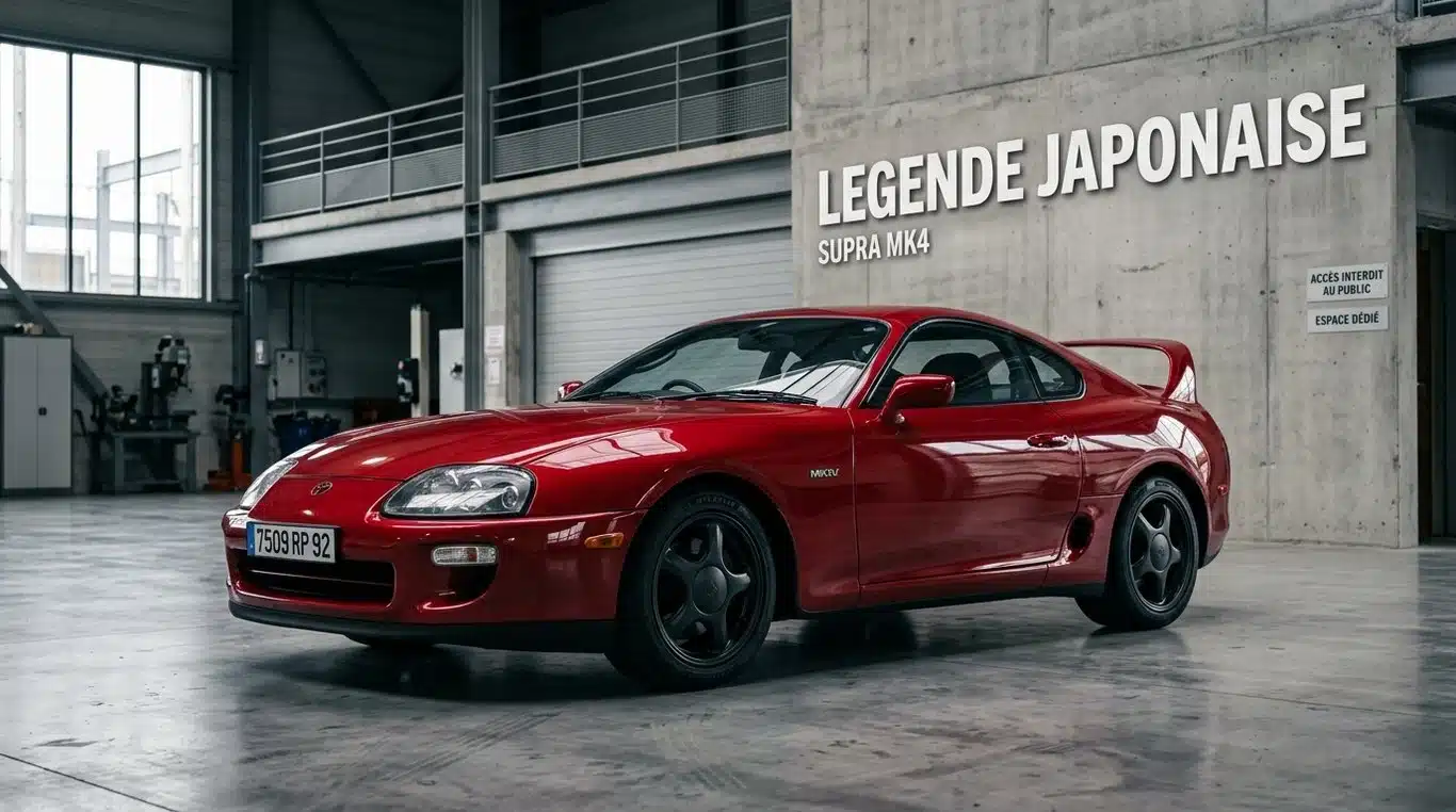 Toyota Supra MK4 iconique dans un studio professionnel