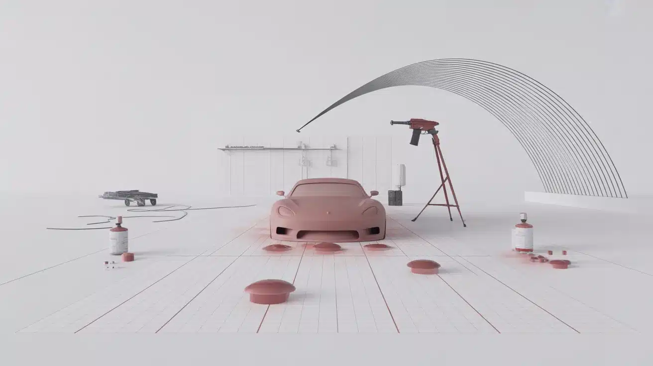 Peinture voiture pour raccord invisible et nuancier teintes