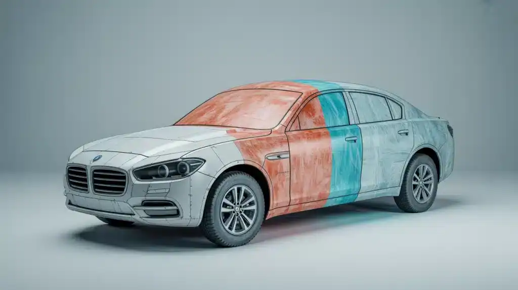 Réparation carrosserie avec fibre de verre en 3 étapes