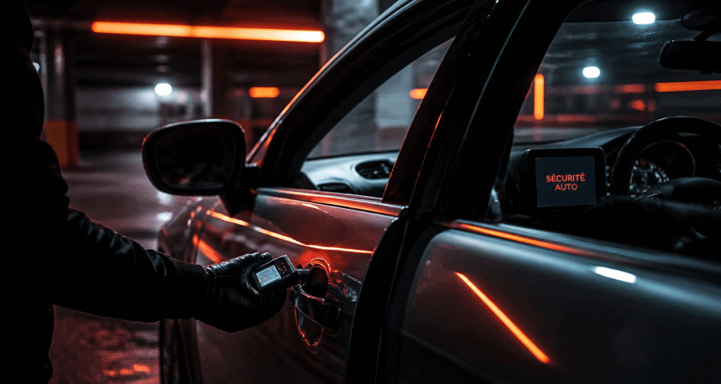 Alarme voiture antivol électronique parking nuit