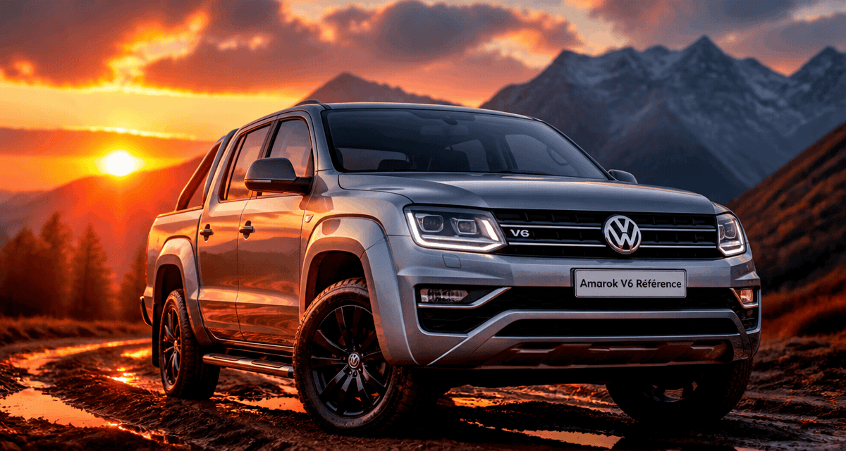 amarok amarok V6 double cabine premium sur chemin boueux