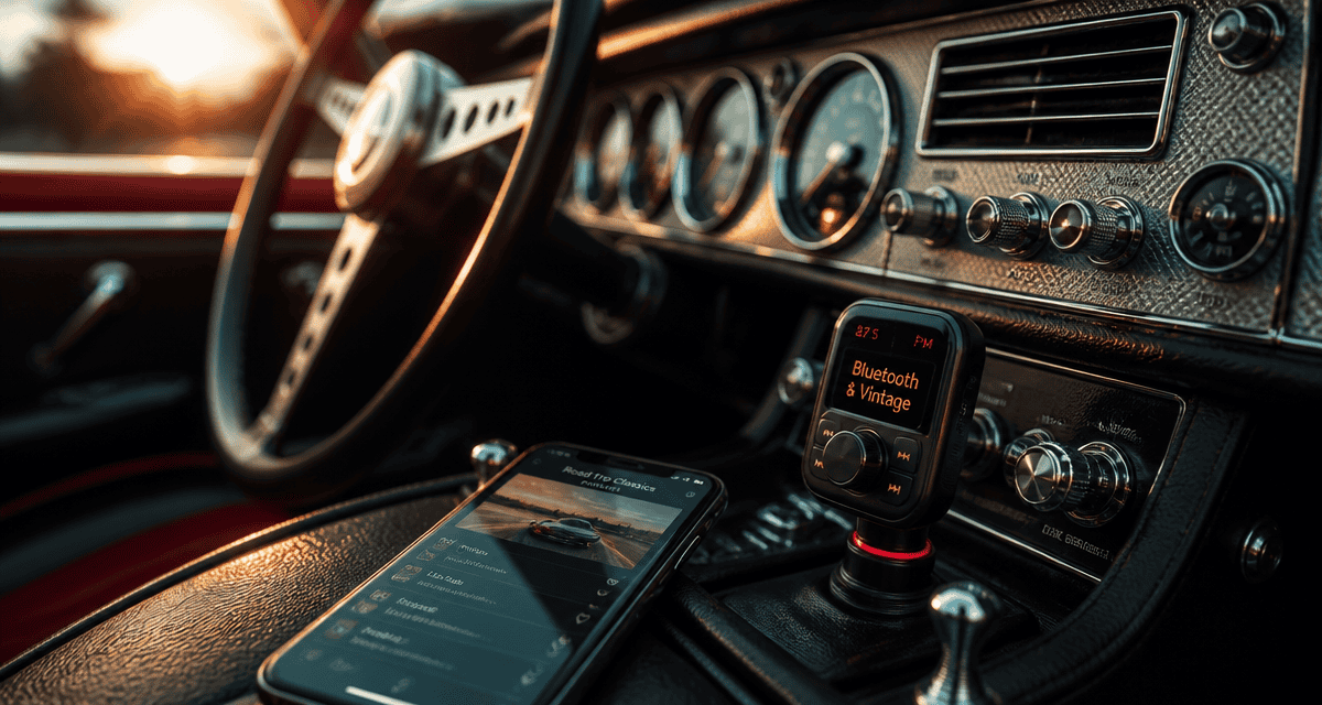 bluetooth voiture transmetteur FM rétro