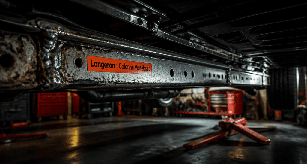 longeron voiture acier corrosion atelier