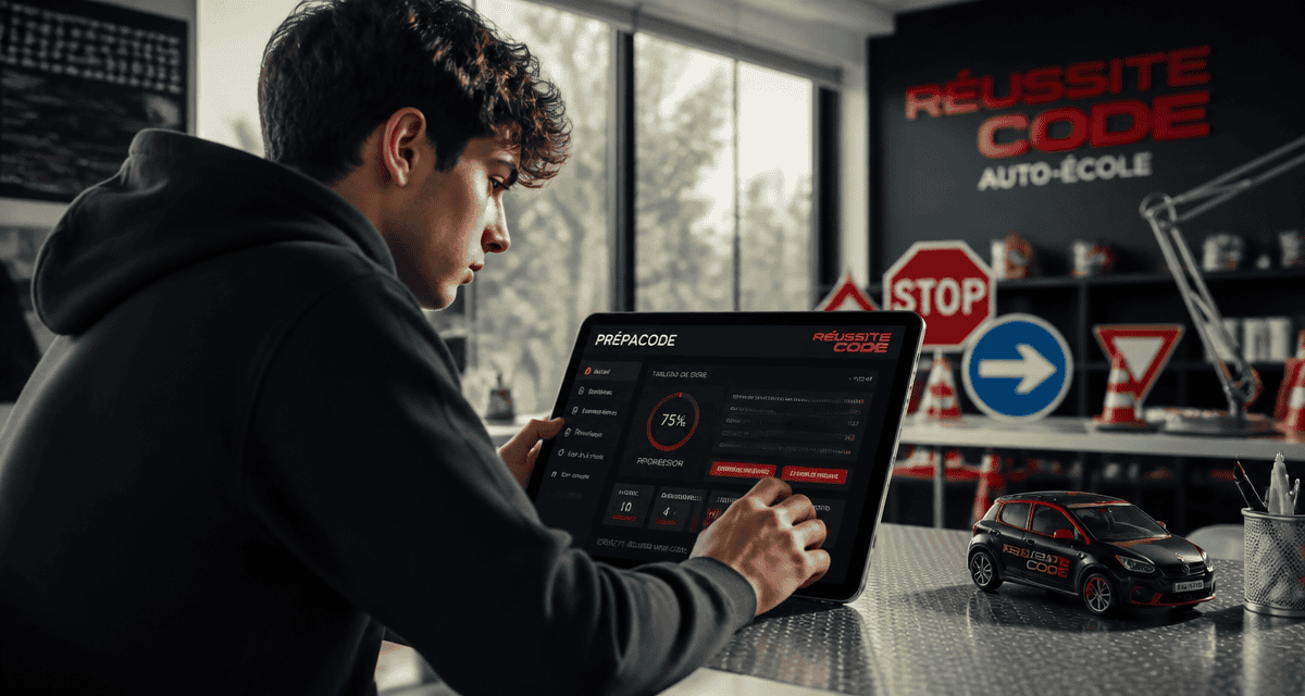 jeune candidat prepacode sur tablette
