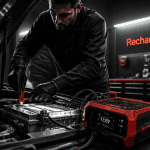 recharger batterie voiture homme chargeur intelligent