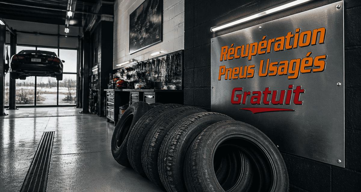 récupération pneus usagés gratuit en centre auto