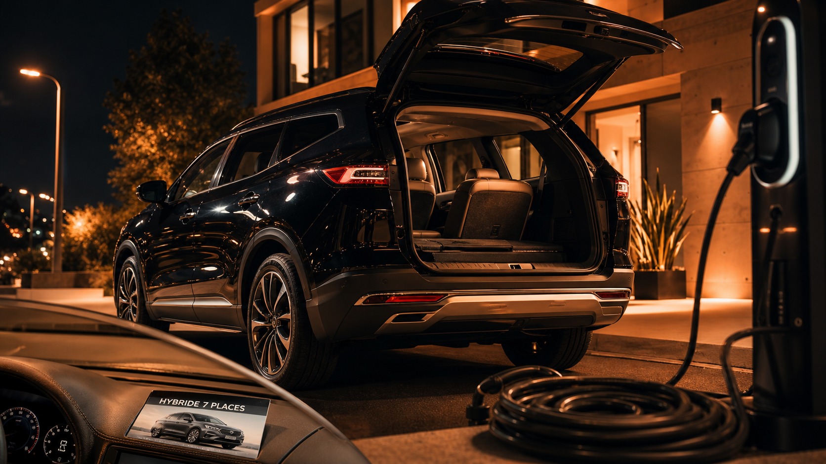 Hybride 7 places : SUV hybride rechargeable, coffre modulable