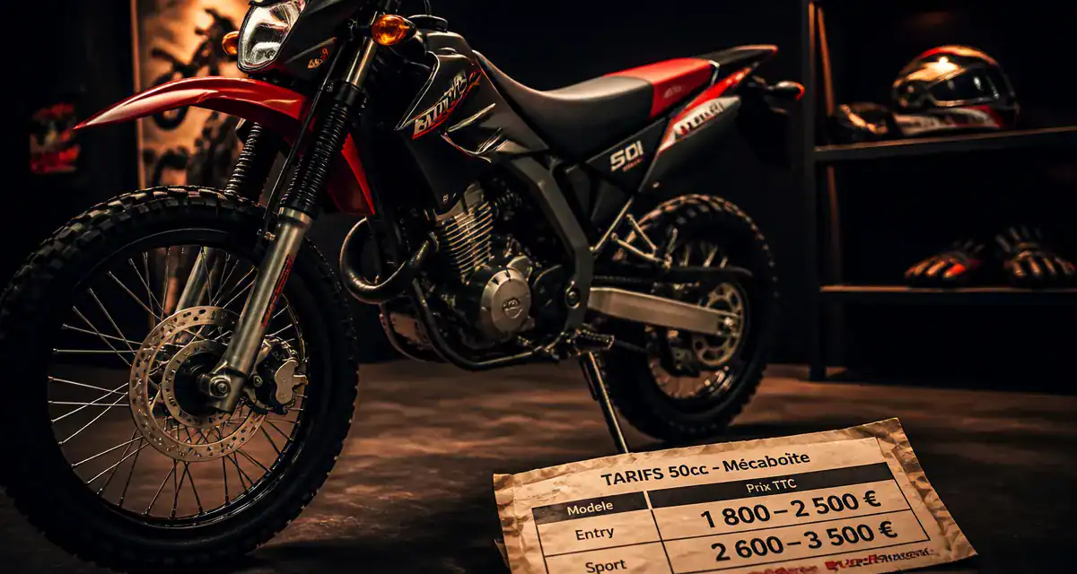 Moto 50cc prix neuf en showroom, budget et choix