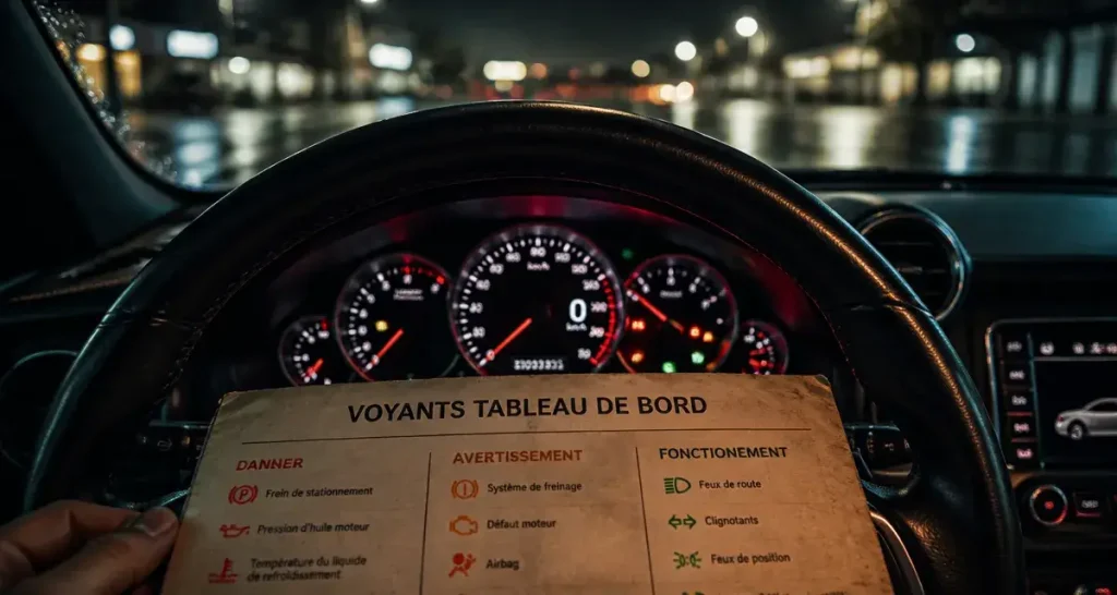 Tableau de bord voiture signification pdf : voyants couleurs et guide