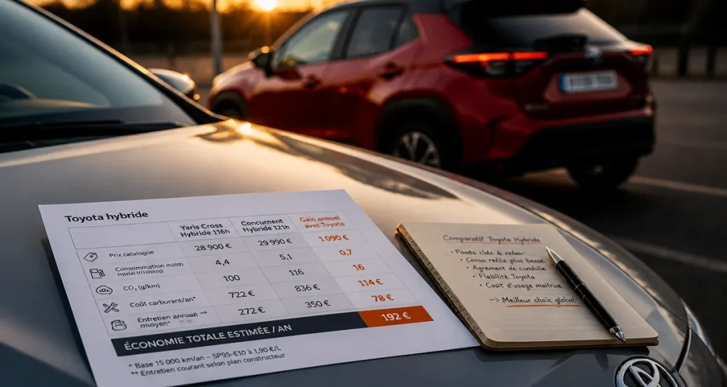 Toyota hybride prix : budget selon modèle et usage