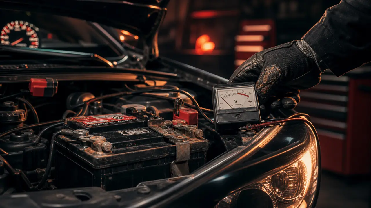 Signe de fatigue batterie voiture : batterie faible, tests et voyant allumé