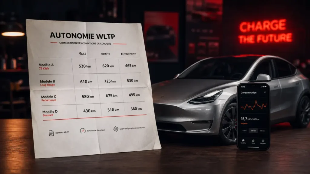Autonomie voiture électrique : tableau comparatif WLTP, réel et écarts à surveiller