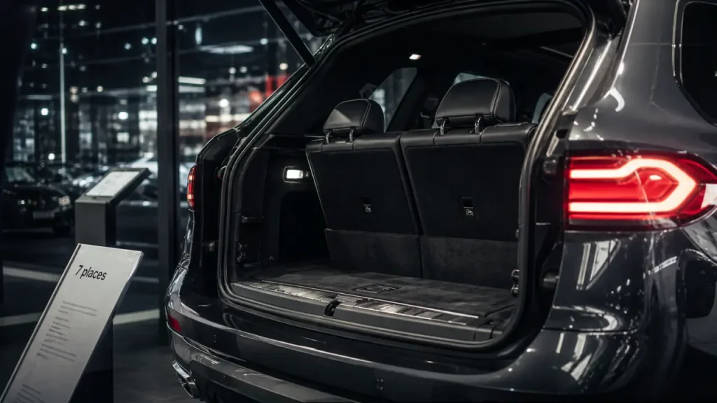 BMW X5 7 places : des sièges de coffre utiles, mais une troisième rangée à réserver aux enfants