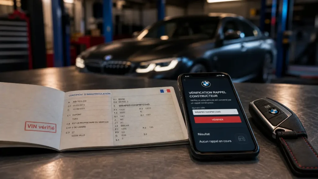 Campagne de rappel BMW : vérifier son VIN à 17 caractères avant un risque d’incendie