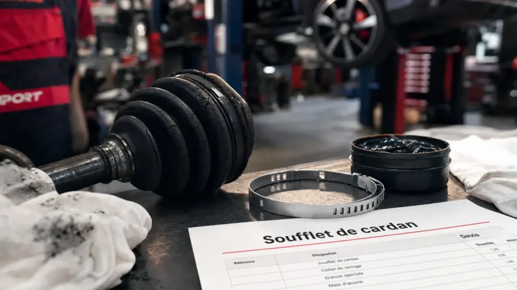 Changement soufflet de cardan prix : 185 €, 339 € ou plus, ce que le devis doit vraiment inclure