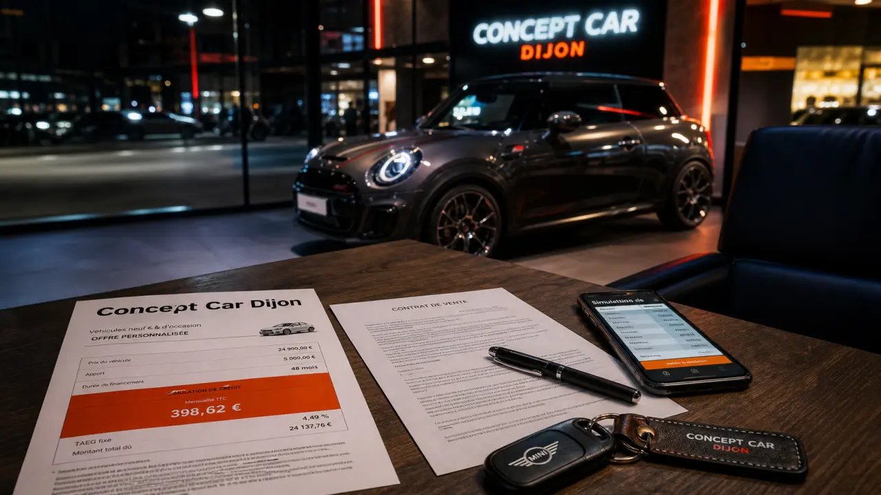 Concept car dijon en concession : stock immédiat, essai sur parc et financement crédit