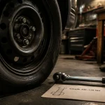 Couple serrage jante tôle 100–130 Nm, éviter erreurs desserrage roue