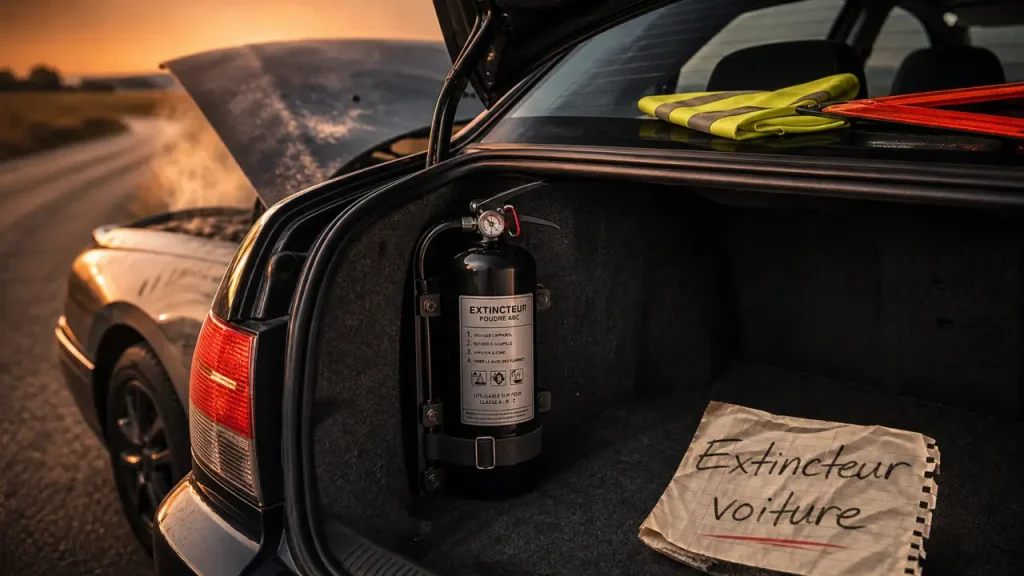 Extincteur en voiture : ce que la loi impose vraiment en France et dans cinq pays européens