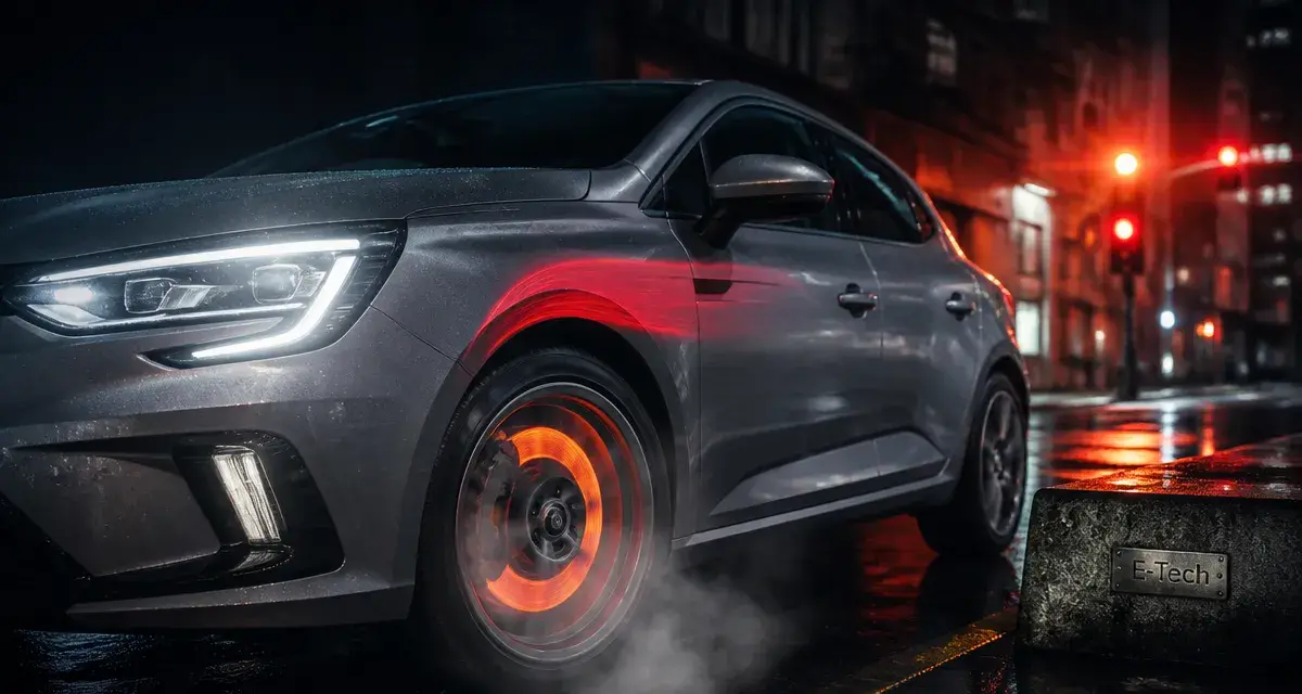 Mégane hybride non rechargeable : disque de frein en régénération