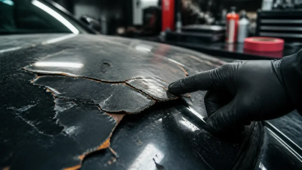 Peinture écaillée voiture : reconnaître le vernis, éviter la rouille et choisir la bonne réparation