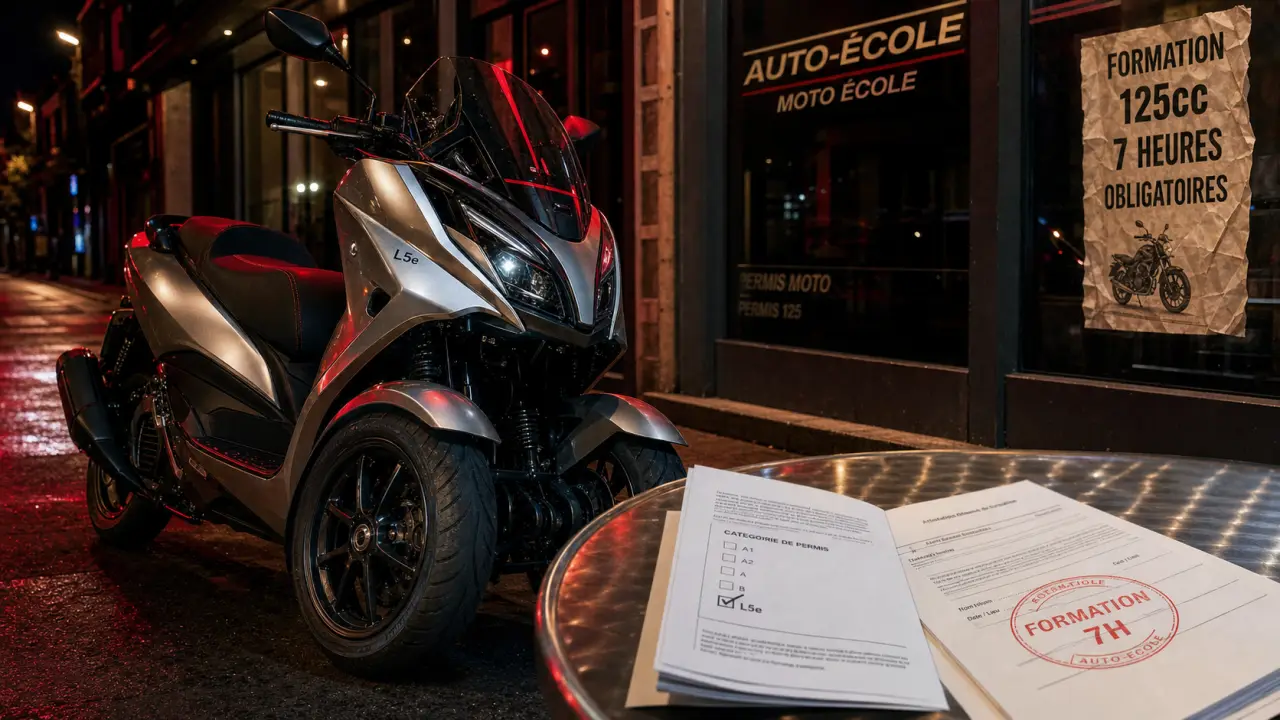 Scooter 300 cm3 permis b, 3 roues homologué L5e en ville