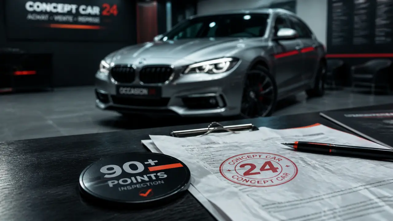 Concept car bergerac : badge 90 points de contrôle en showroom