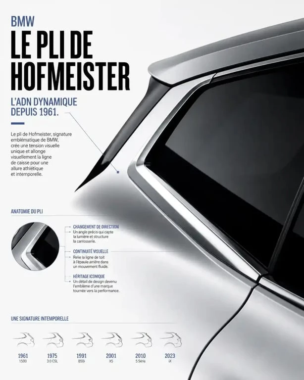 Le pli de Hofmeister, signature visuelle du design BMW