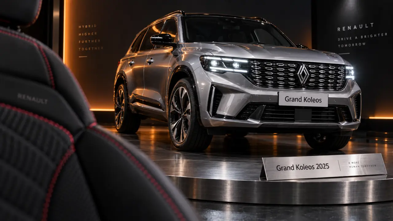 nouveau koleos 2025, Grand Koleos 2025 hybride, 4,78 m, 245 ch