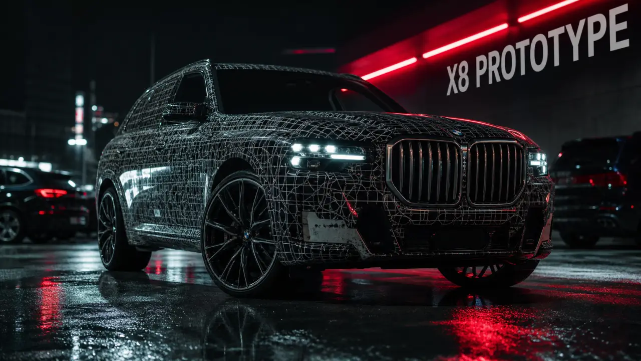 x8 bmw prototype : SUV coupé face X7 et XM