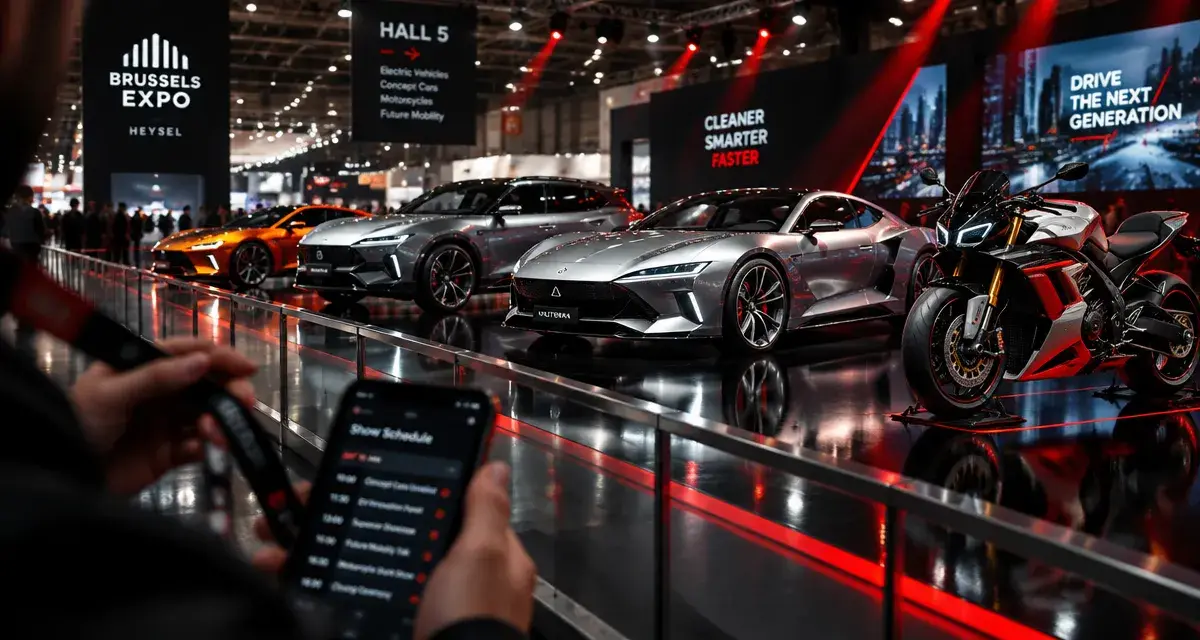 Salon automobile bruxelles 2026 : concept-cars électriques et moto au Heysel